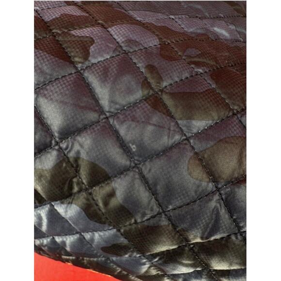 MZ Wallace Metro Blue Camo Travel Quilted Tote Bag With Matching Pouch Excellent - Picture 10 of 16